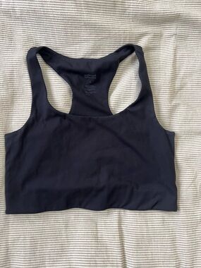 Girlfriend Collective Black Racerback Sports Bra
